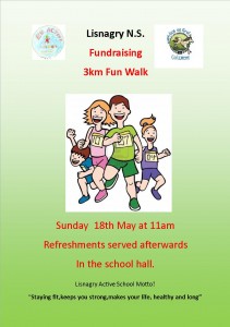 Lisnagry 5km fun walk Sponsorship card 1